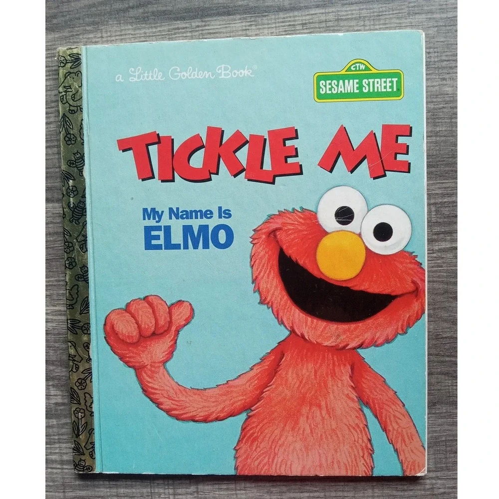 ORIGINAL Vintage 1993 Sesame Street Tickle Me‎ Elmo Golden Book